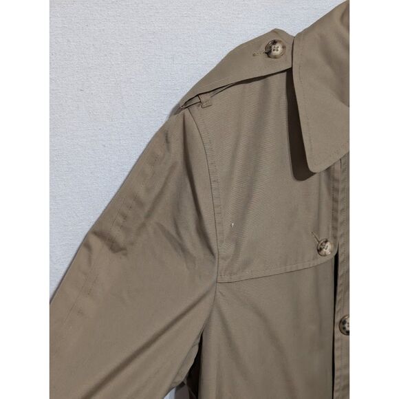 Vintage Clipper Mist All Weather Lined Trench Coat w/ Belt Men's Size 44 Long - Picture 9 of 15